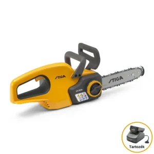 Stiga CS 100e KIT akkumlátoros láncfűrész, 20V, lánc 3/8"-1.1-40 szem, vezető 10"-25cm, 4Ah AKKUVAL ÉS TÖLTŐVEL - Outlet