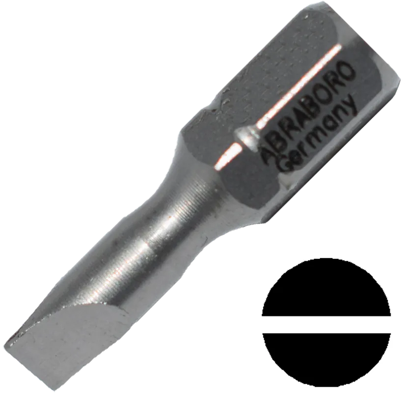 Abraboro 0.6 x 4.5 x 25 mm lapos SUPRA bit, 10 db/csomag - Különleges ajánlat