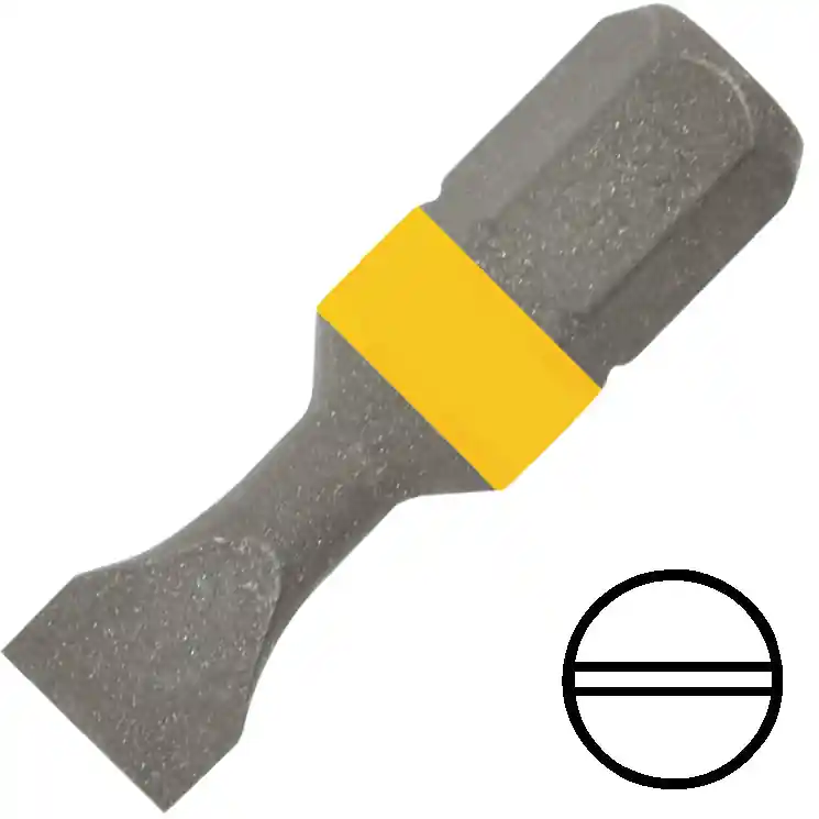 Újdonság - KENNEDY 0.8 x 4.0 mm hornyos csavarhúzó bit 1/4" hatszög illesztéssel, 25 mm