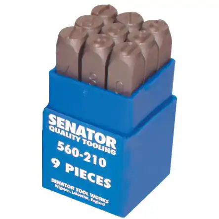 SENATOR 3.0 mm szám beütő készlet, 9 részes - Korlátozott ajánlat