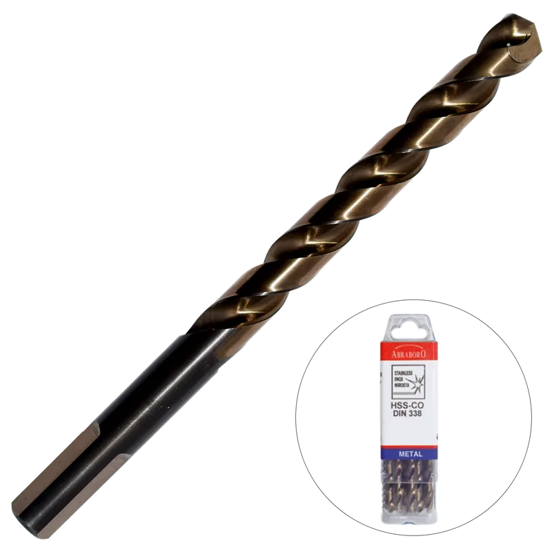 Kedvezmény | Abraboro 4.5 x 80 / 47 mm HSS-Co multi fémfúró háromszög szárral, 10 db/csomag