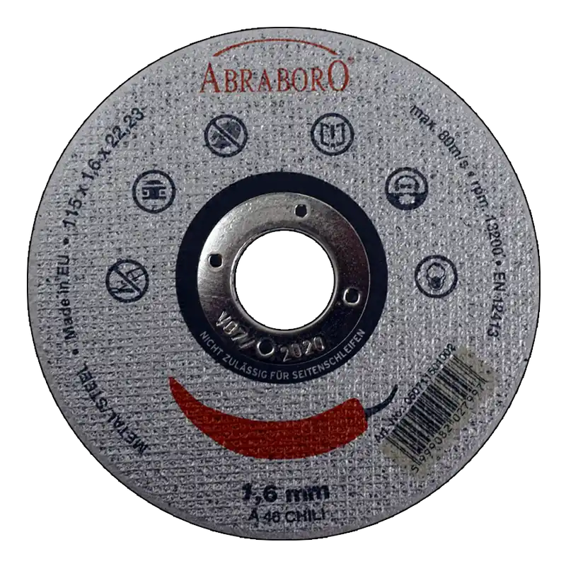 Abraboro 115 x 2.5 x 22 mm CHILI fémvágó korong, 10 db/csomag - Szezonális akció