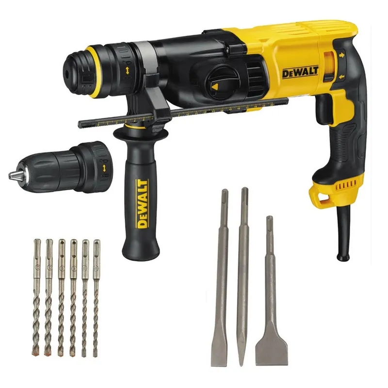 Kedvezményes ár - Dewalt D25134KP SDS-plus fúrókalapács (kofferben) + tartozékok