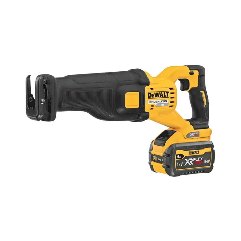 Akciós ár | Dewalt DCS389X2 szénkefe nélküli akkus kardfűrész (2 x 9.0 Ah Li-ion akkuval, TSTAK kofferben)