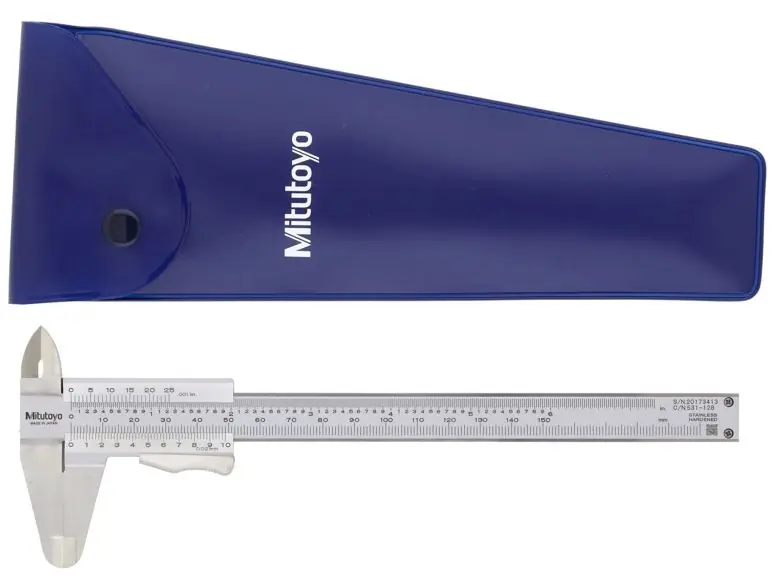 Vedd meg most - Mitutoyo Nóniuszos tolómérő rugós rögzítővel, 0-150 mm (0-6"), 0.02 mm (0.001") (531-128)