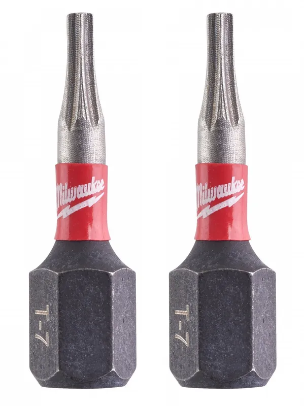 Milwaukee Shockwave Impact Duty™ csavarozó bit, 25 mm, TX 7, 2 db/bliszter | Vedd meg most