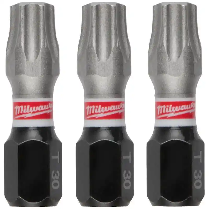 Milwaukee Shockwave Impact Duty™ csavarozó bit, 25 mm, TX 30, 3 db/csomag - Prémium
