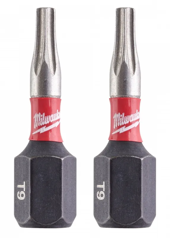 Kiárusítás - Milwaukee Shockwave Impact Duty™ csavarozó bit, 25 mm, TX BO9, 2 db/bliszter