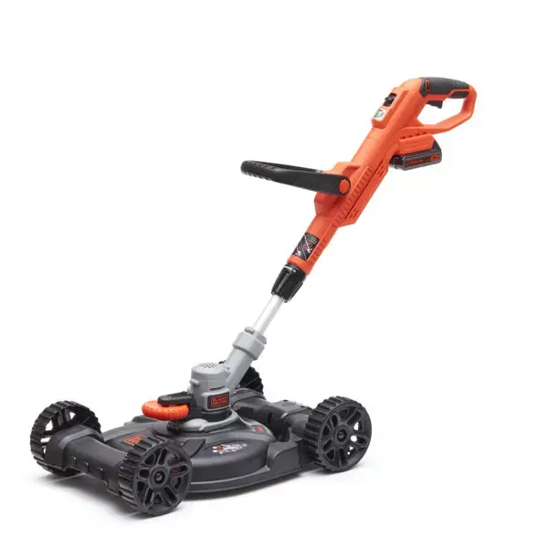 Alacsony ár | BLACK+DECKER - 18V AKU multifunkciós fűnyíró, 28 cm hatótávolság, 1x akkumulátor 2.0 Ah Li-ion STC1820CM-QW