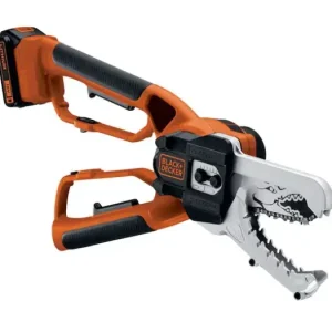 BLACK+DECKER - 18 V akkus láncos metszőolló, 1x akkumulátor 2,0 Ah Li-ion, töltő GKC1000L-QW - Outlet